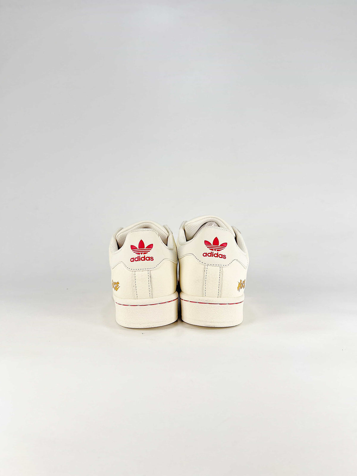 Adidas Superstar "Off White Red Blue Black Horse Year"-Classic sneakers，Adidas Women's Shoe Sale / Men's Shoe Sale