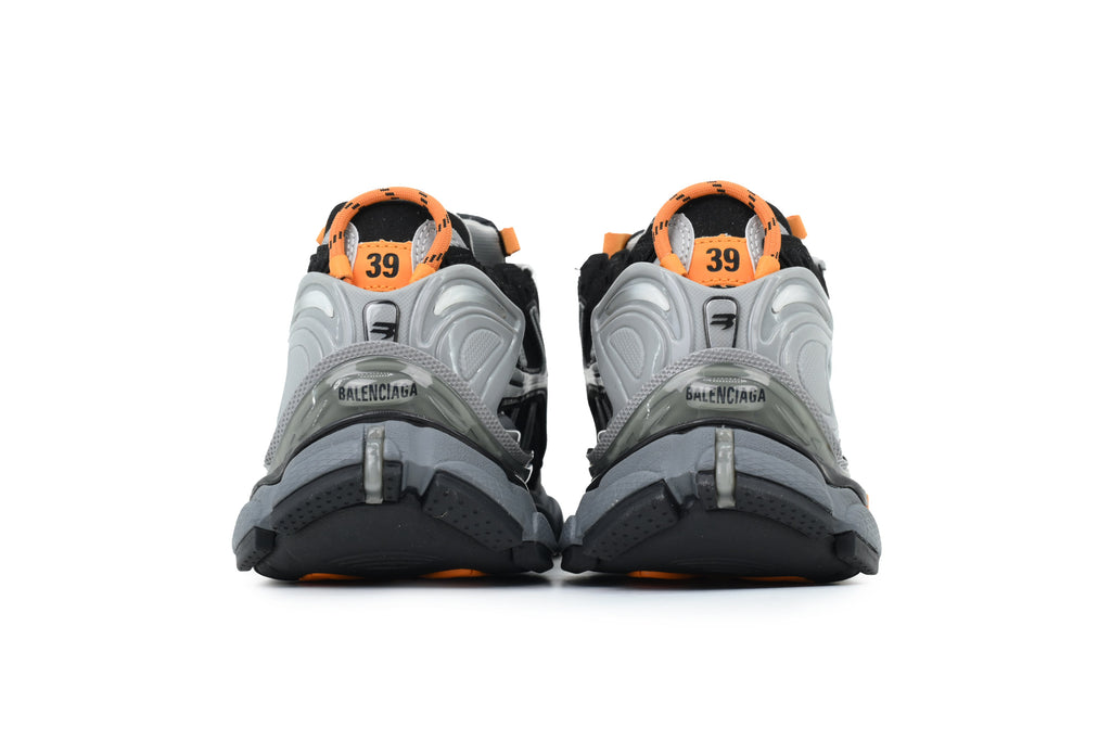 Balenciaga Runner Sneakers "Black Grey Orange"-retro thick sole dad shoes，Women's Shoe Sale / Men's Shoe Sale