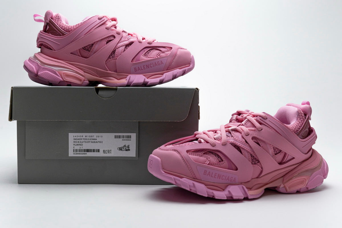 Balenciaga Track Trainer Sneakers "Pink"-retro thick sole dad shoes，Women's Shoe Sale / Men's Shoe Sale