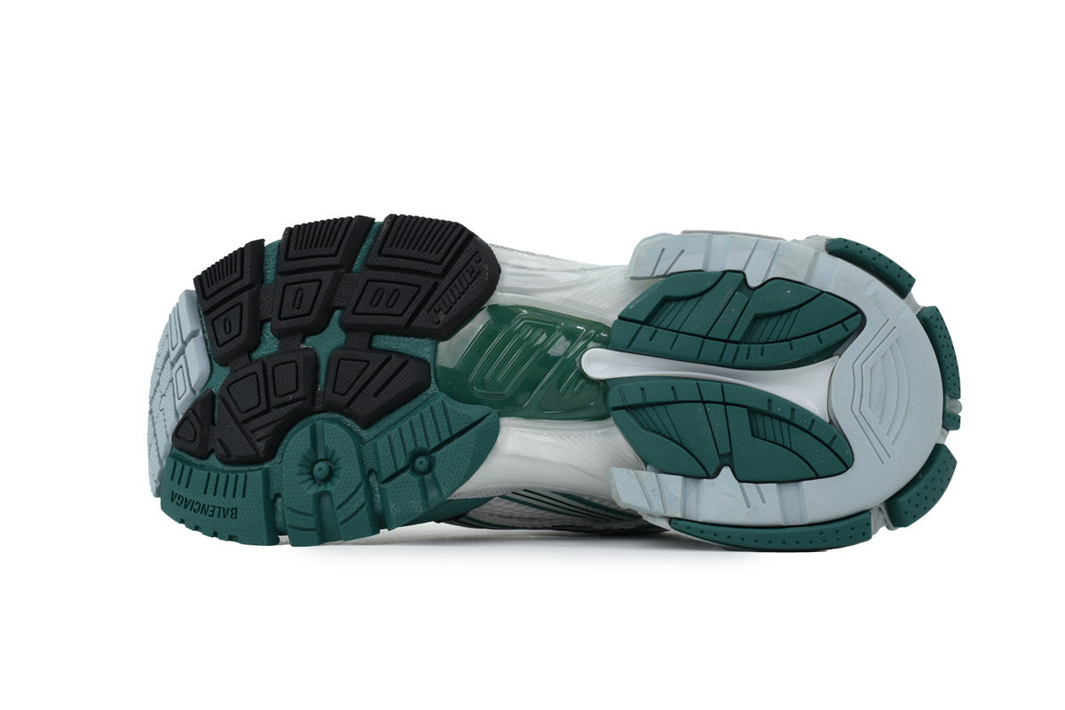Balenciaga Runner Sneakers "White Green Blue"-retro thick sole dad shoes，Women's Shoe Sale / Men's Shoe Sale