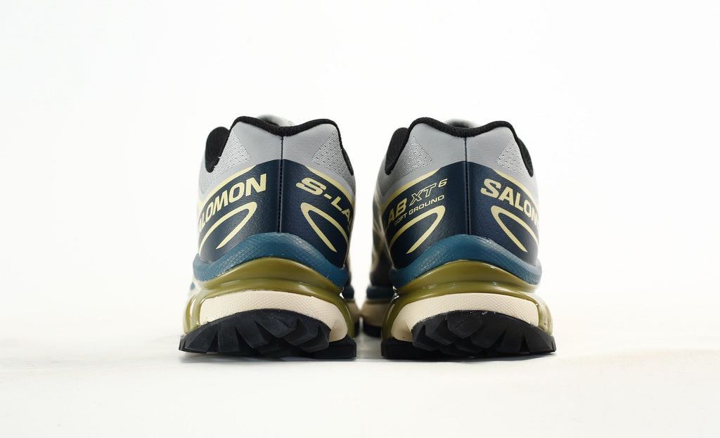 Salomon S-LAB XT-6 Men's Outdoor Trail Running Shoes "Grey Navy Yellow"- outdoor hiking shoes/Women's Shoe Sale / Men's Shoe Sale