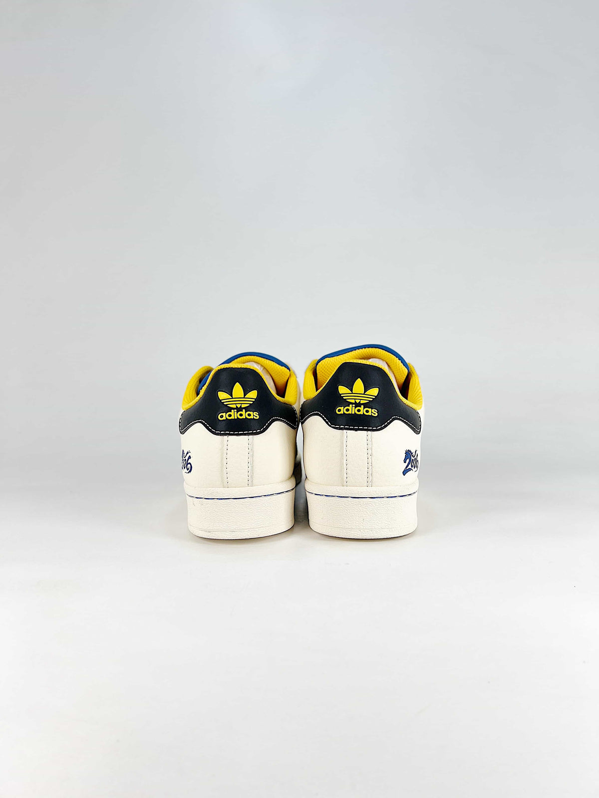 Adidas Originals Superstar Year of the Horse "Off White Yellow Blue Black"-Classic sneakers，Adidas Women's Shoe Sale / Men's Shoe Sale