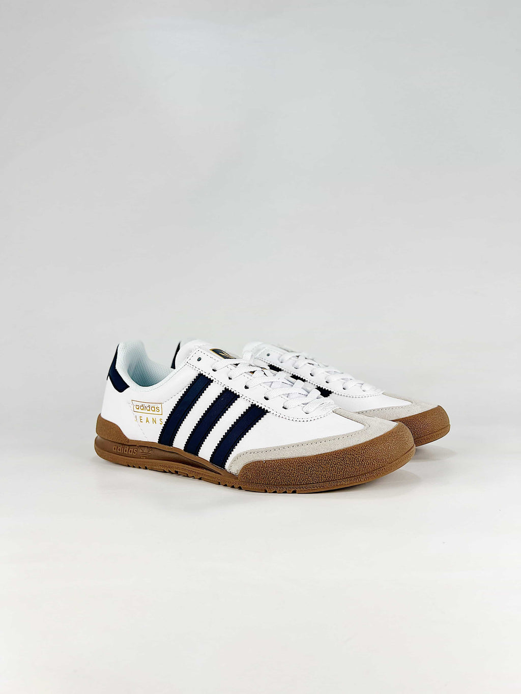 Adidas Jeans "White Navy Blue Gum"-Classic sneakers，Adidas Women's Shoe Sale / Men's Shoe Sale