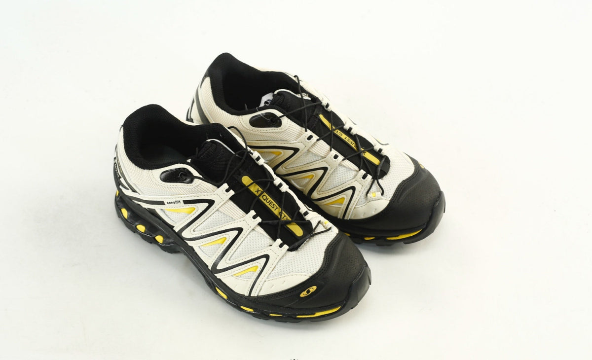 Salomon XT-Quest GORE-TEX Waterproof Trail Running & Hiking Shoes, “Off-White/Black/Yellow”