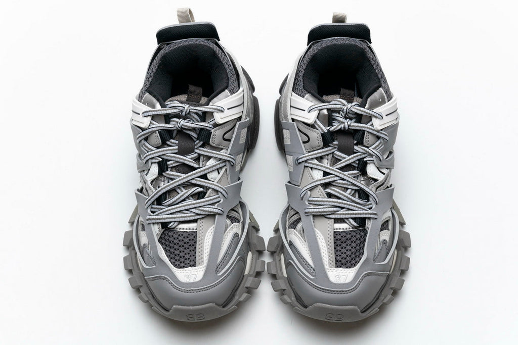 Balenciaga Track Sneakers "Grey White" Mesh Chunky Low Top Trainer