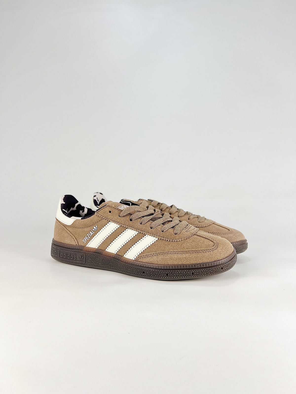 Adidas Handball Spezial "Brown White Cow Print" Sneakers-Classic sneakers，Adidas Women's Shoe Sale / Men's Shoe Sale