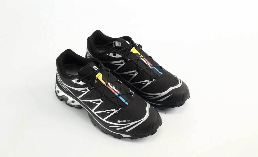 Salomon XT-6 GTX Trail Running Shoes "Black Silver"- outdoor hiking shoes/Women's Shoe Sale / Men's Shoe Sale