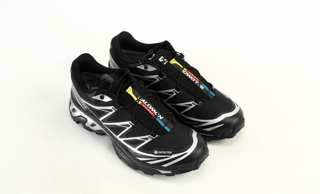 Salomon XT-6 GTX Men Women Waterproof Outdoor Trail Running Hiking Shoes "Black Silver"