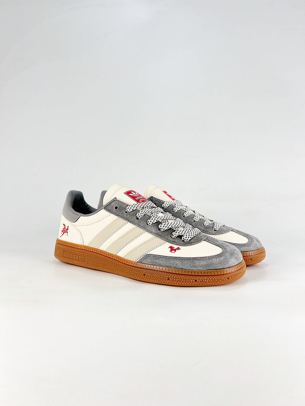 Adidas Handball Spezial Year of Horse "Cream White Grey"-Classic sneakers，Adidas Women's Shoe Sale / Men's Shoe Sale