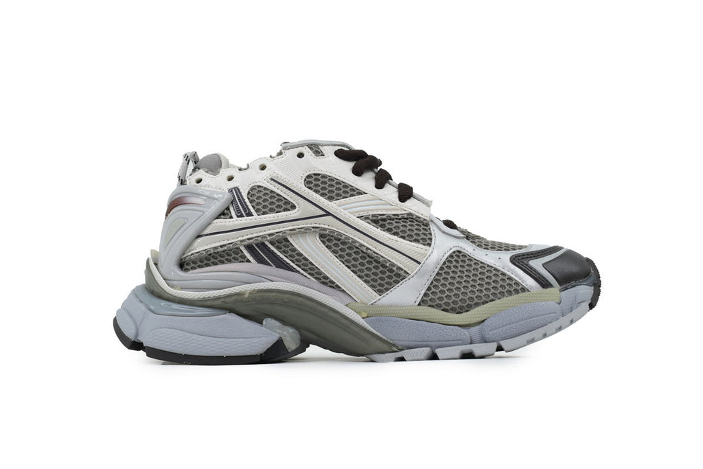Balenciaga Runner Sneakers Men Women "Grey White Black"-retro thick sole dad shoes，Women's Shoe Sale / Men's Shoe Sale