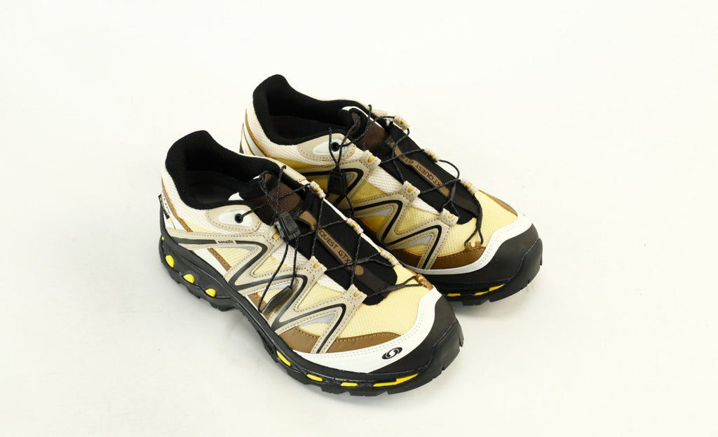 Salomon XT-Quest GORE-TEX Waterproof Trail Running & Hiking Shoes，“Sahara Sun/White Pepper/Beach Ball”