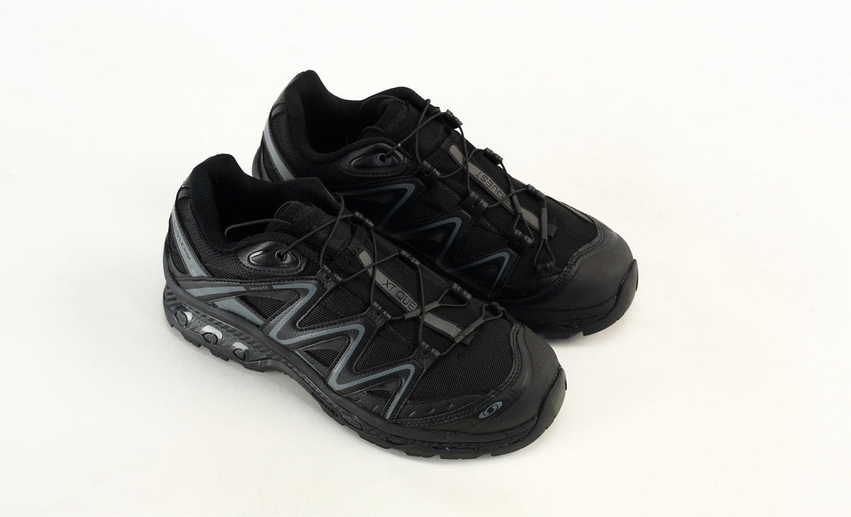 Salomon XT-Quest Trail Running & Hiking Shoes，“Black/Asphalt/Footwear Silver”