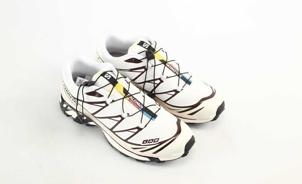 Salomon S-LAB XT-6 Men Women Outdoor Trail Running Shoes "White Dark Brown"