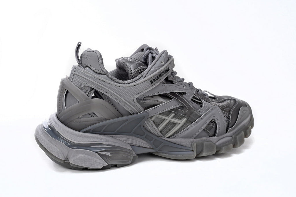 Balenciaga Track 2 Open Sneakers "Dark Grey"-retro thick sole dad shoes，Women's Shoe Sale / Men's Shoe Sale