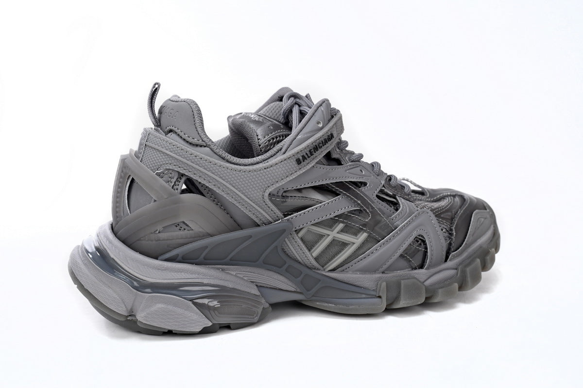 Balenciaga Track 2 Open Sneakers "Dark Grey"-retro thick sole dad shoes，Women's Shoe Sale / Men's Shoe Sale
