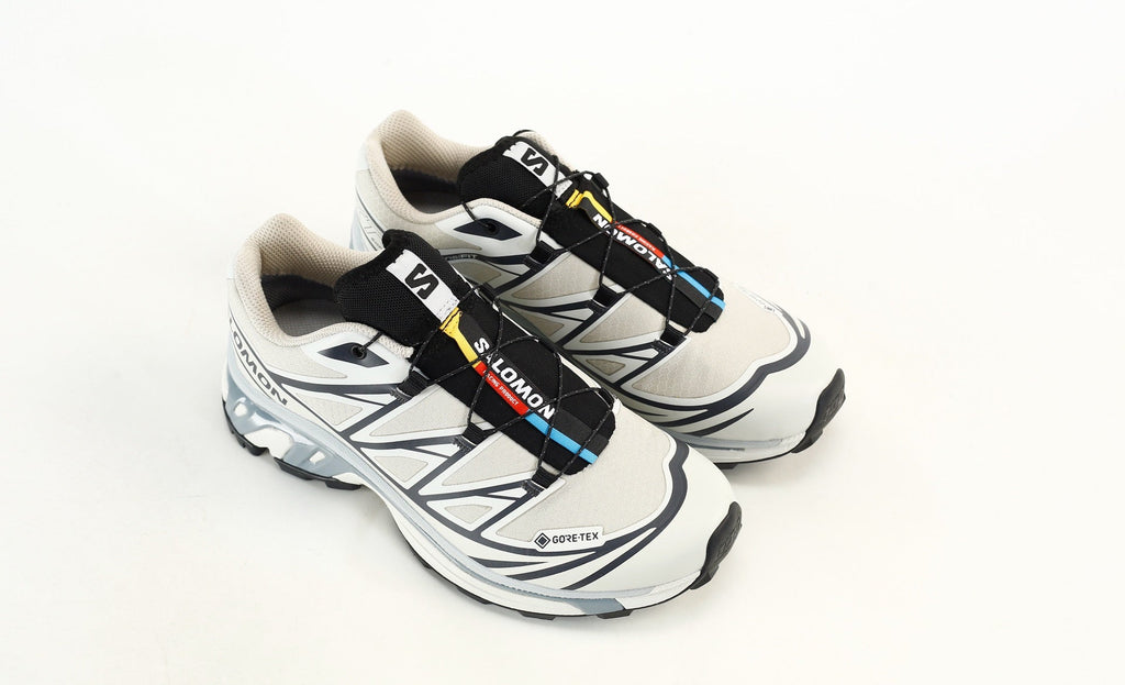 Salomon XT-6 GTX Trail Running Shoes "White Navy Blue"- outdoor hiking shoes/Women's Shoe Sale / Men's Shoe Sale
