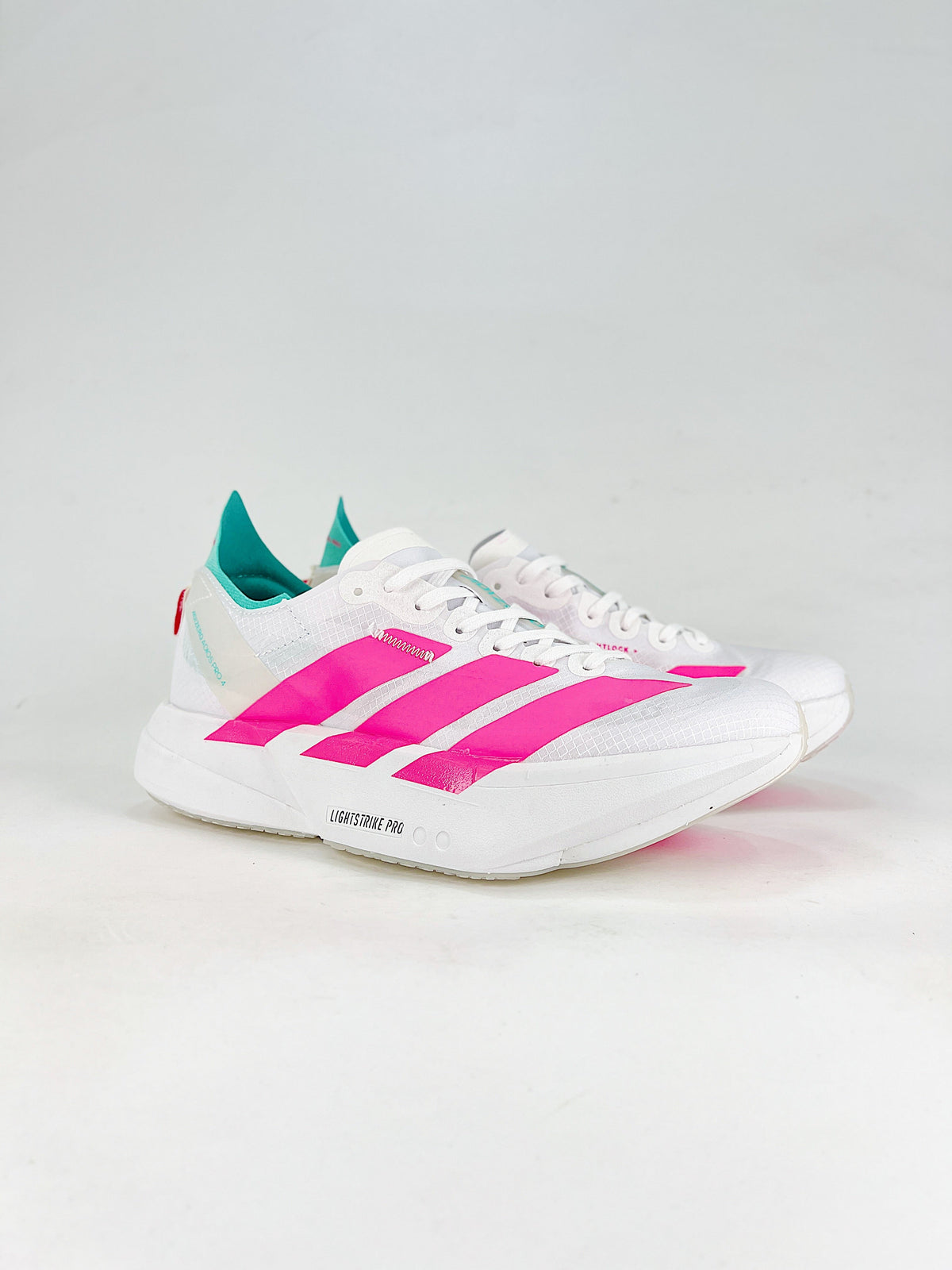 adidas Adizero Adios Pro 4 "White Pink Teal"-Classic sneakers，Adidas Women's Shoe Sale / Men's Shoe Sale