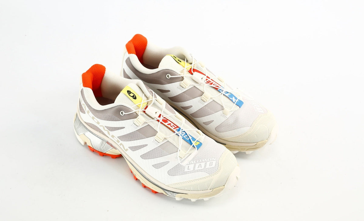 Salomon XT-4 OG S-LAB Men's Trail Running Sneakers "White / Grey / Orange"- outdoor hiking shoes/Women's Shoe Sale / Men's Shoe Sale