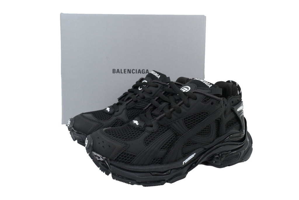 Balenciaga Runner Sneakers Men Women "Black"-retro thick sole dad shoes，Women's Shoe Sale / Men's Shoe Sale