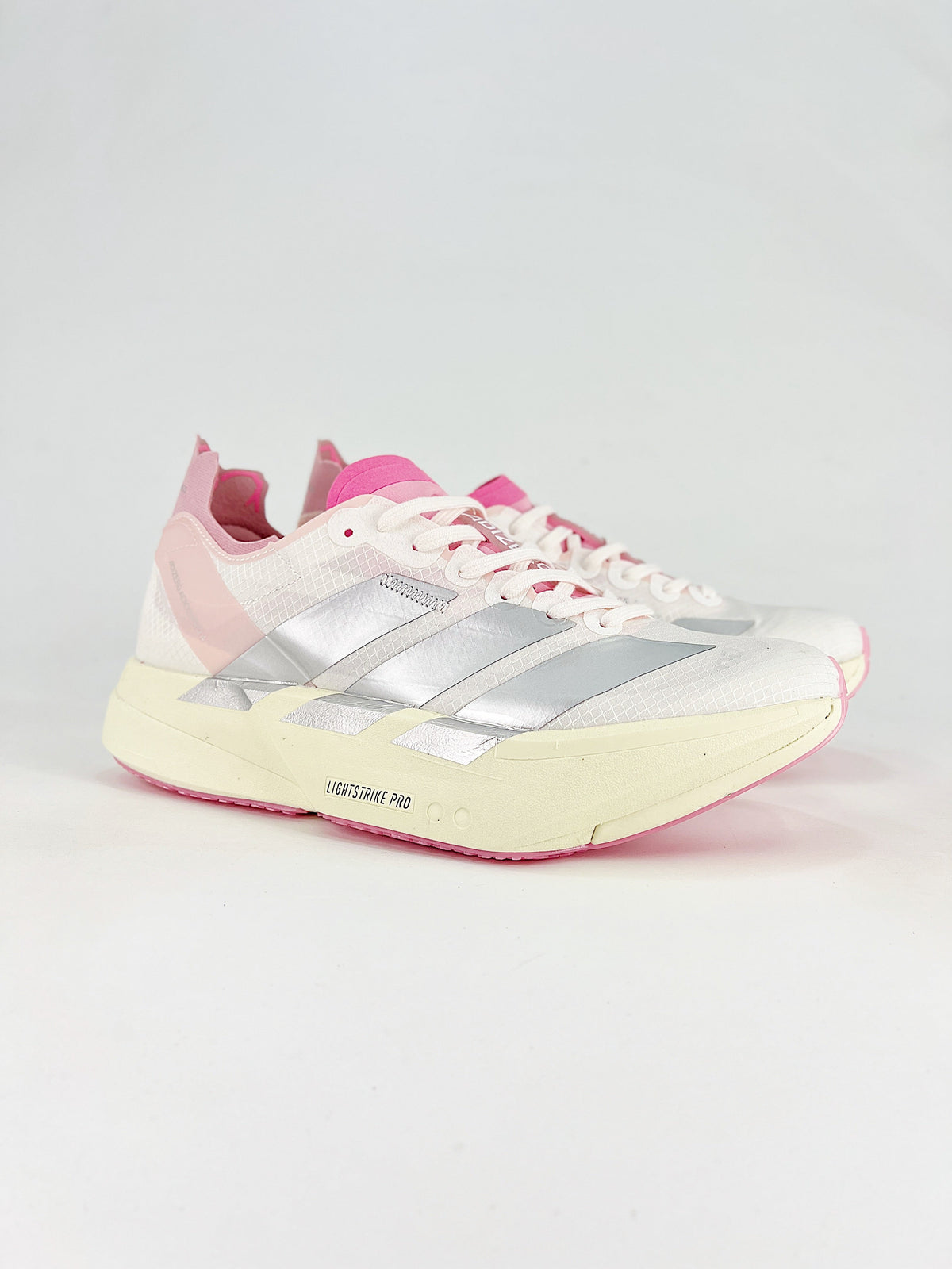 adidas Adizero Adios Pro 4 "White Silver Pink"-Classic sneakers，Adidas Women's Shoe Sale / Men's Shoe Sale