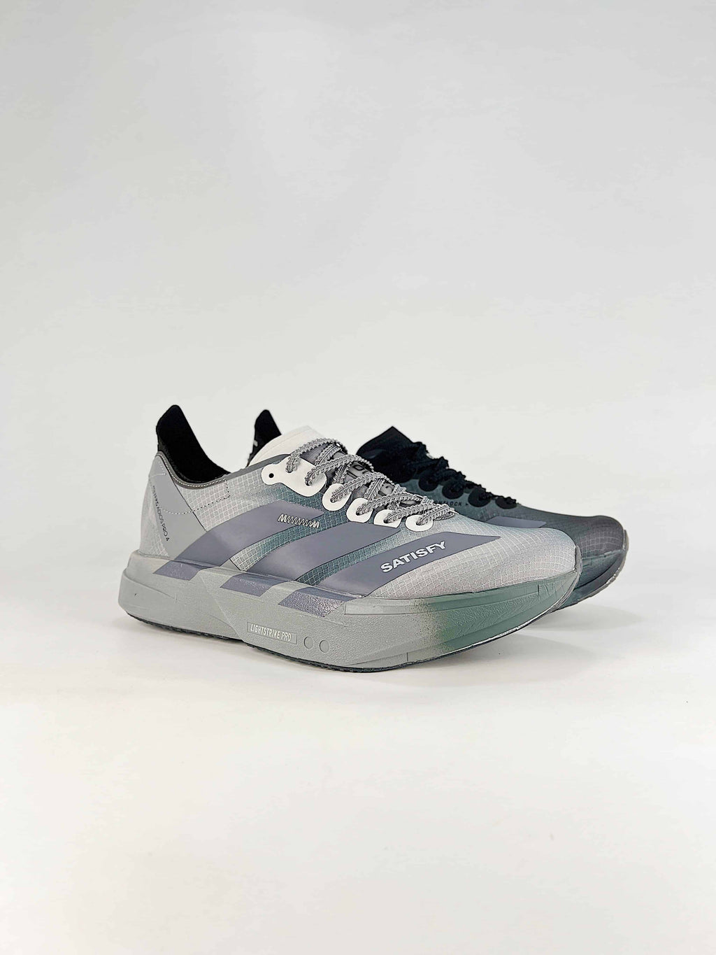 SATISFY x adidas Adizero Adios Pro 4 "Core Black"-Classic sneakers，Adidas Women's Shoe Sale / Men's Shoe Sale