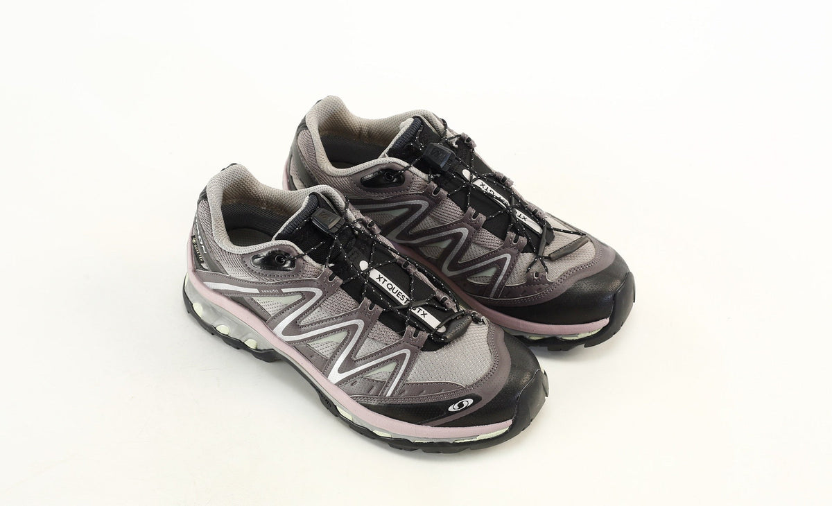 Salomon XT-Quest GORE-TEX Trail Running & Hiking Sneakers, “Black/Gull Gray/Plum”