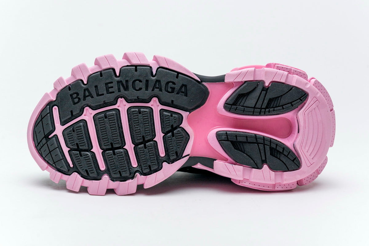 Balenciaga Track 2 Sneakers "Black Light Pink"-retro thick sole dad shoes，Women's Shoe Sale / Men's Shoe Sale