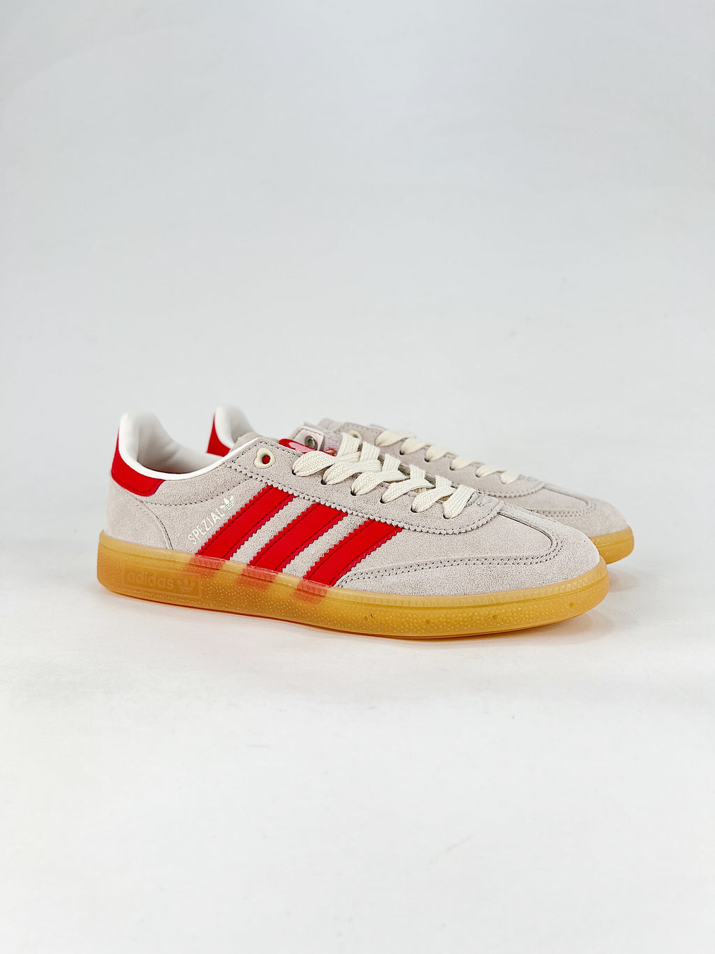 Adidas Handball Spezial Suede Sneakers "Off White Red Heart"-Classic sneakers，Adidas Women's Shoe Sale / Men's Shoe Sale