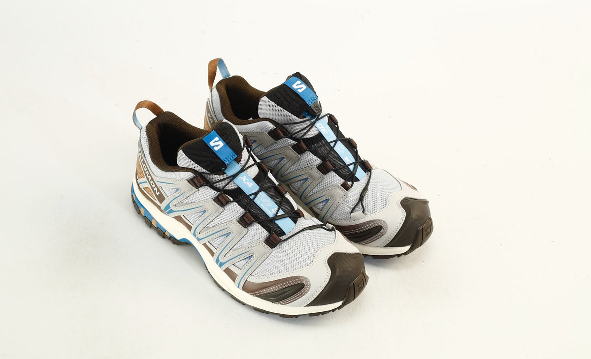 Salomon XA PRO 3D "Light Gray Brown Blue" Outdoor Hiking Shoes- outdoor hiking shoes/Women's Shoe Sale / Men's Shoe Sale