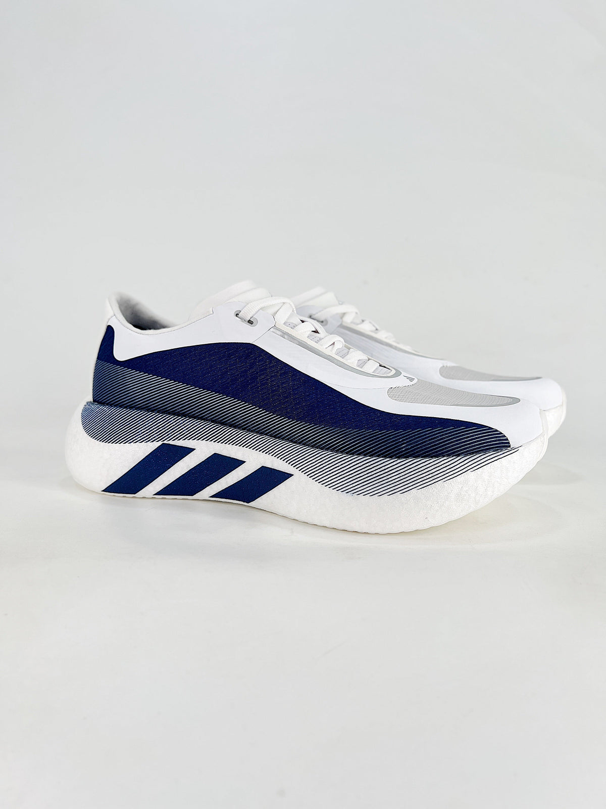 adidas Hyperboost Edge "White Navy" Unisex Running Shoes-Classic sneakers，Adidas Women's Shoe Sale / Men's Shoe Sale