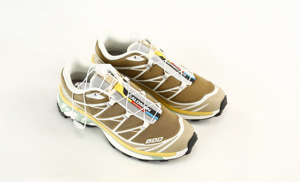 Salomon S-LAB XT-6 Men Women Outdoor Trail Running Shoes "Khaki Yellow Green"