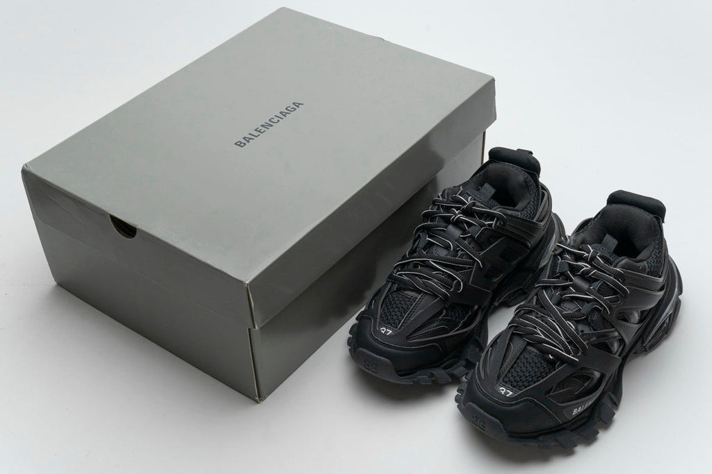 Balenciaga Track Sneakers "Black" Mesh Chunky Low Top Trainer