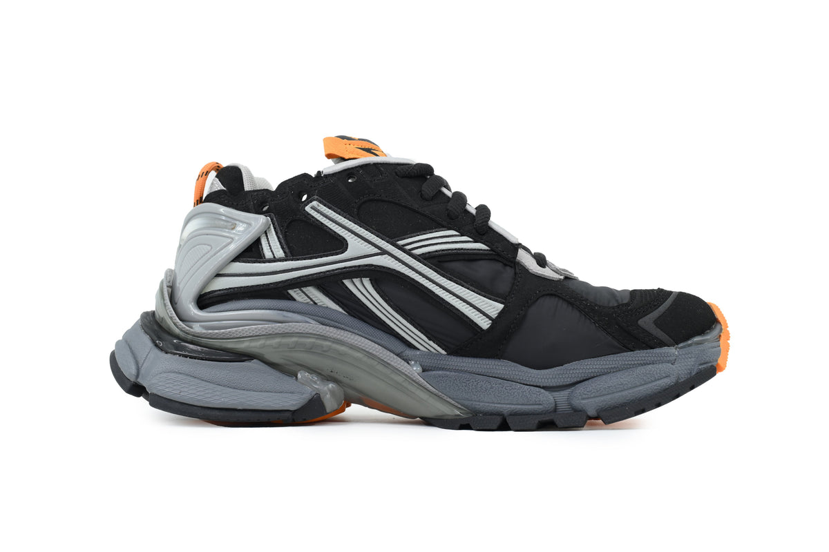 Balenciaga Runner Sneakers "Black Grey Orange"-retro thick sole dad shoes，Women's Shoe Sale / Men's Shoe Sale