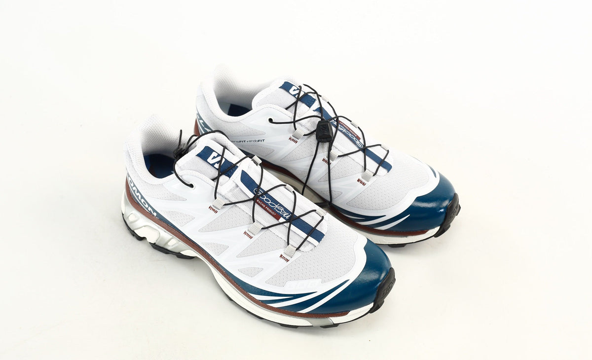 Salomon S-LAB XT-6 Men's Outdoor Trail Running Shoes "White Navy Blue Brown"- outdoor hiking shoes/Women's Shoe Sale / Men's Shoe Sale