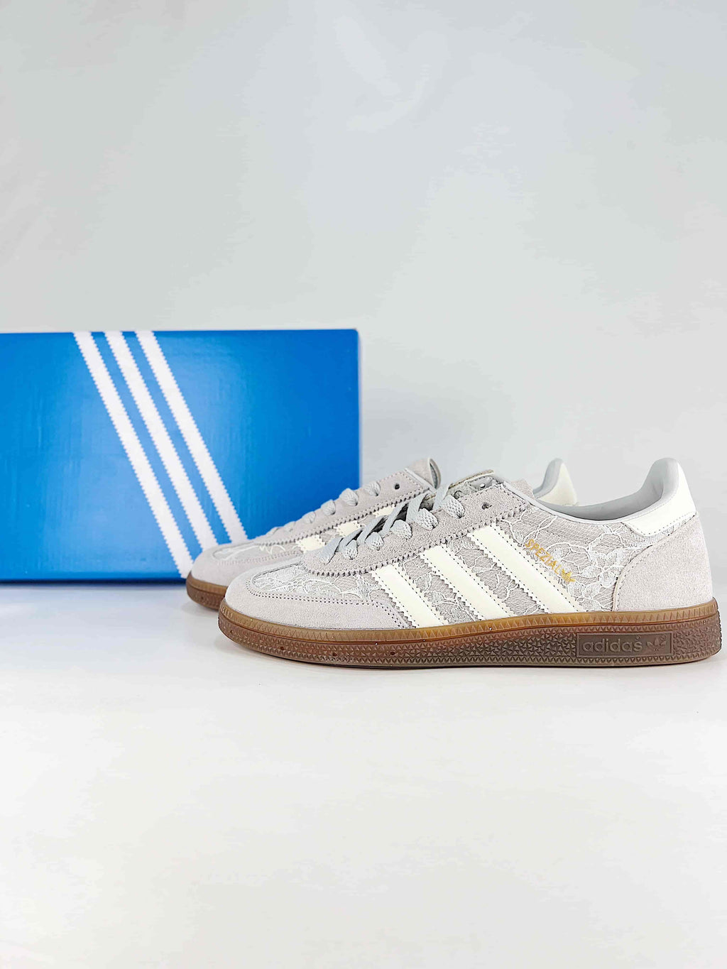 Adidas Originals Wensley SPZL "Grey Lace" Sneakers-Classic sneakers，Adidas Women's Shoe Sale / Men's Shoe Sale