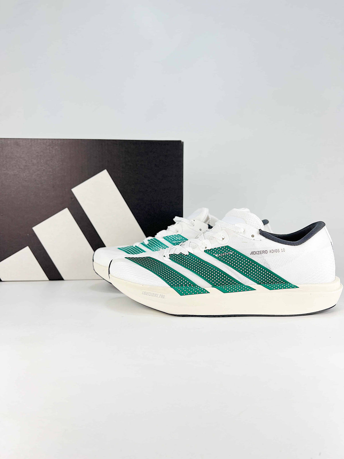 Adidas Adizero Adios 10 Men Marathon Running Shoes "White Green"-Classic sneakers，Adidas Women's Shoe Sale / Men's Shoe Sale