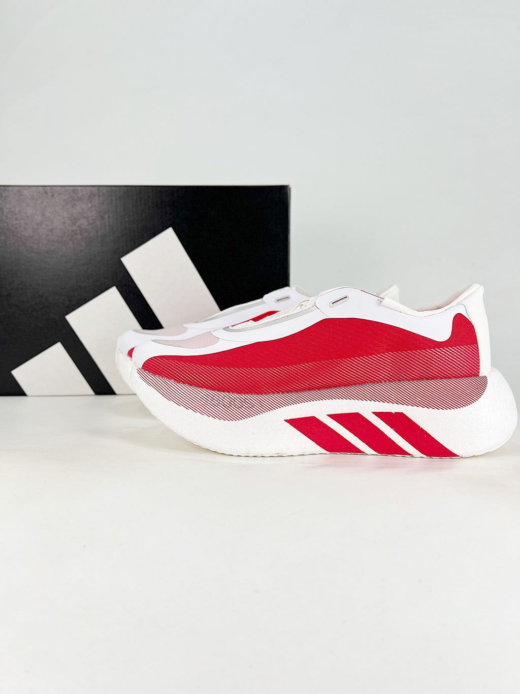 adidas Hyperboost Edge "White Red" Unisex Running Shoes-Classic sneakers，Adidas Women's Shoe Sale / Men's Shoe Sale