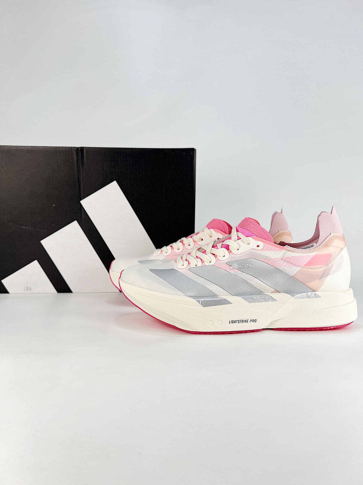 adidas Adizero Adios Pro 4 "Off White Pink Silver"-Classic sneakers，Adidas Women's Shoe Sale / Men's Shoe Sale