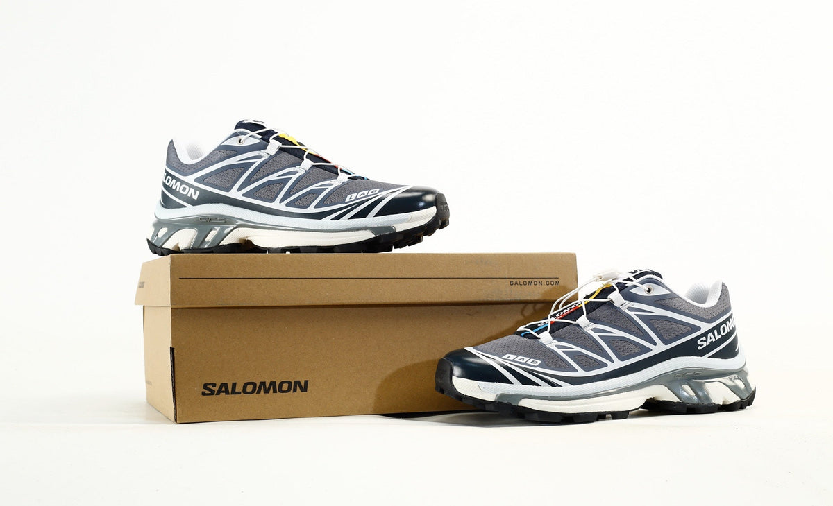 Salomon S-LAB XT-6 Trail Running Shoes "Dark Navy Grey"- outdoor hiking shoes/Women's Shoe Sale / Men's Shoe Sale