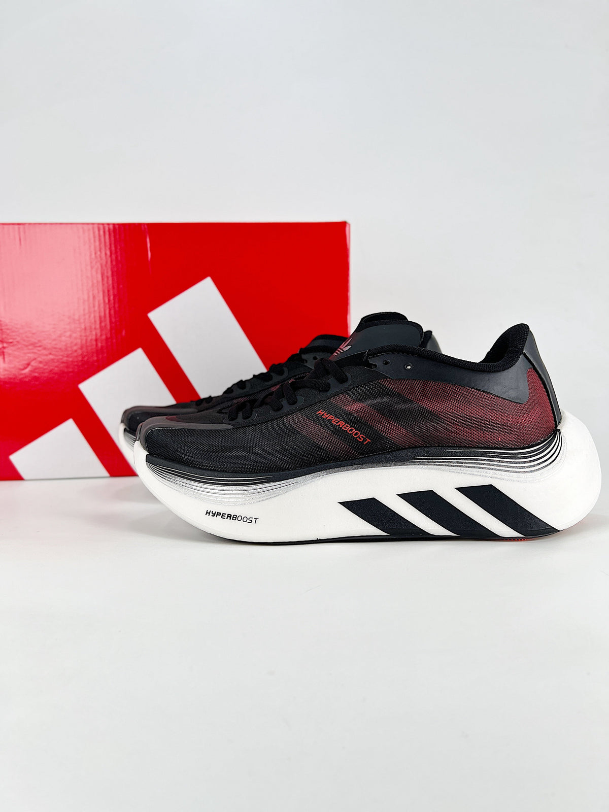 adidas Hyperboost "Black Red" Unisex Running Shoes-Classic sneakers，Adidas Women's Shoe Sale / Men's Shoe Sale
