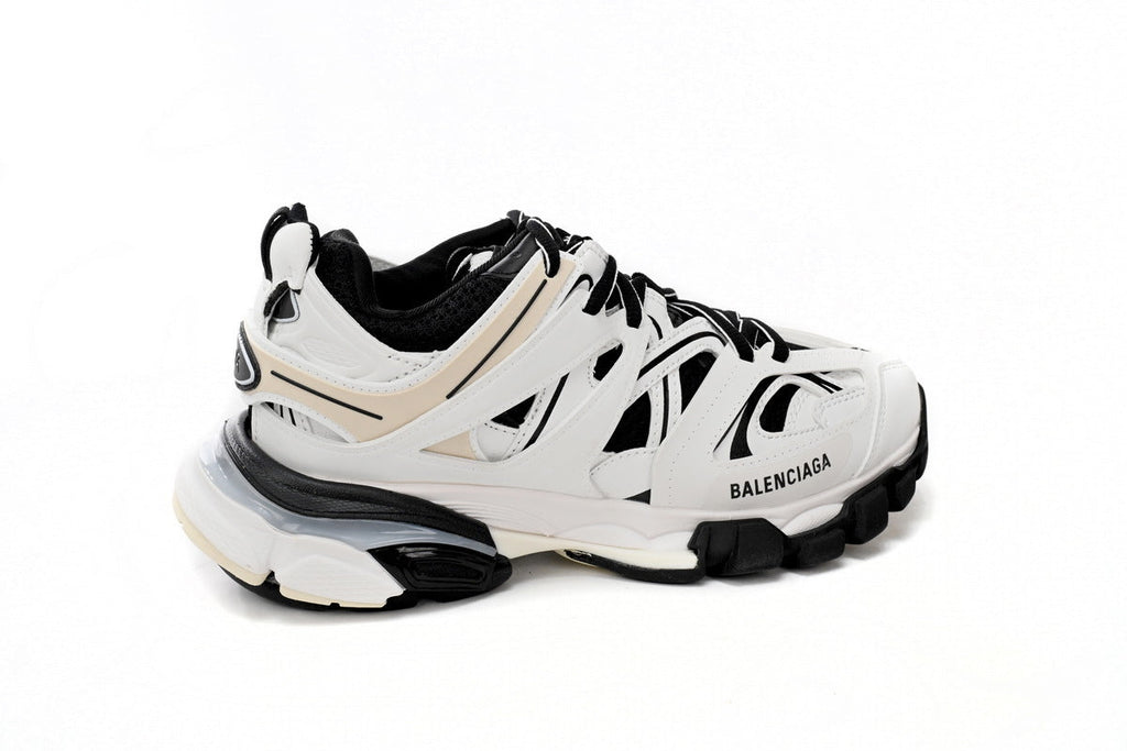 Balenciaga Track Sneakers "White Black Beige"-retro thick sole dad shoes，Women's Shoe Sale / Men's Shoe Sale