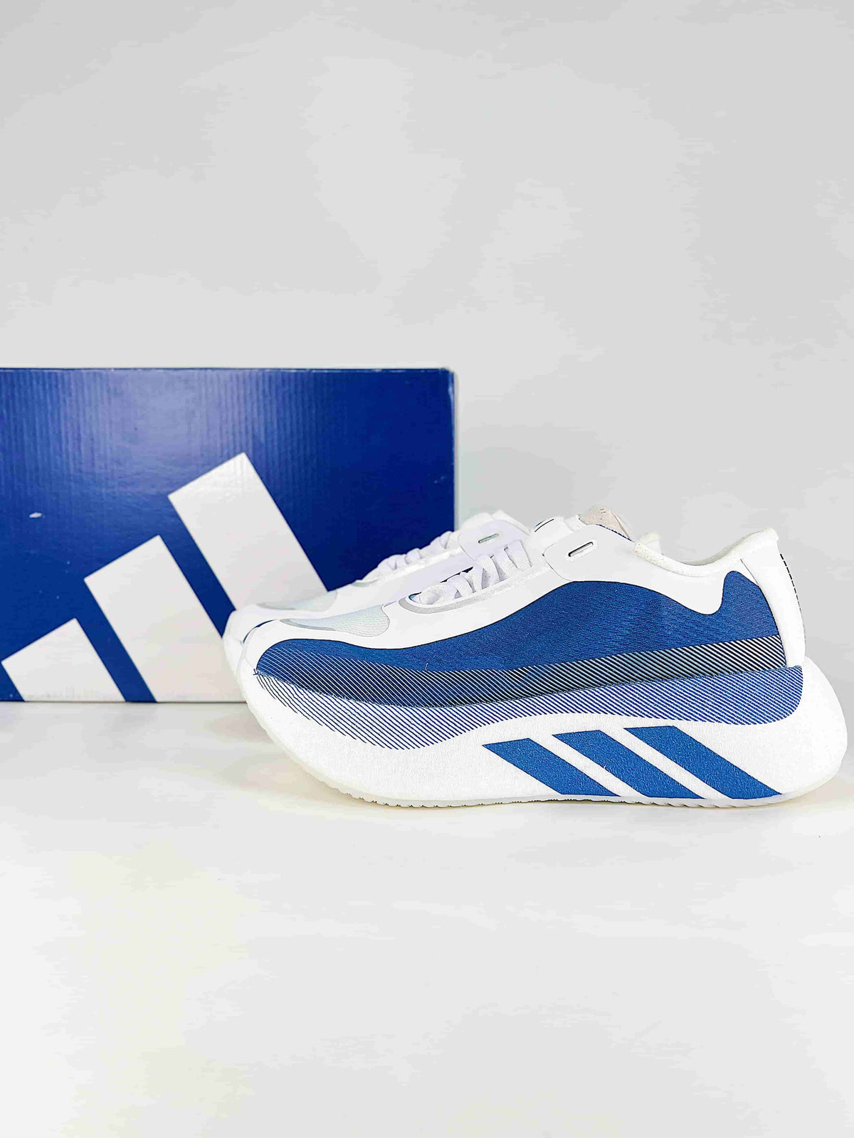 Adidas Hyperboost Edge "White Royal Blue"-Classic sneakers，Adidas Women's Shoe Sale / Men's Shoe Sale