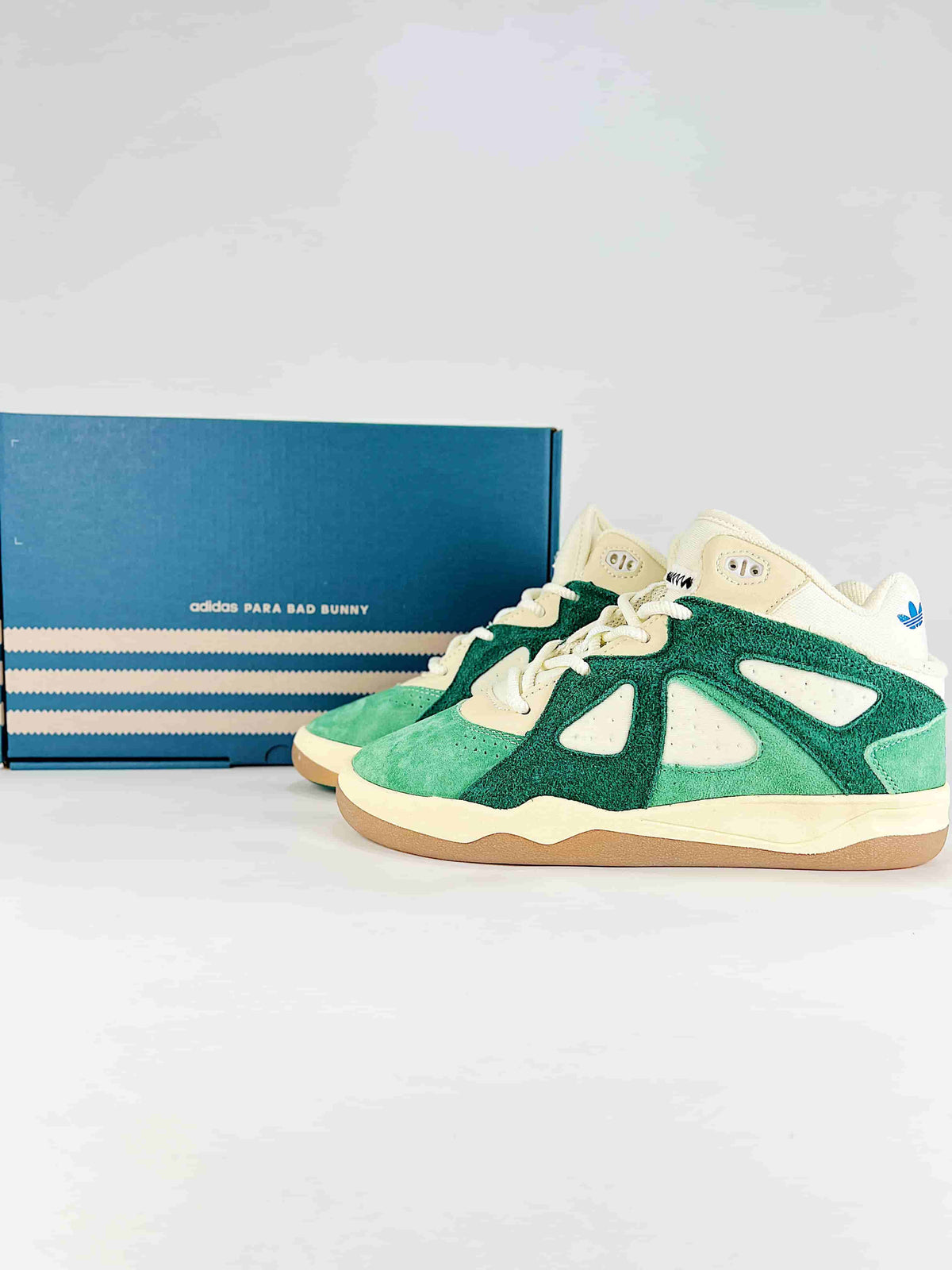 Adidas x Bad Bunny Forum Mid "Green Cream"-Classic sneakers，Adidas Women's Shoe Sale / Men's Shoe Sale