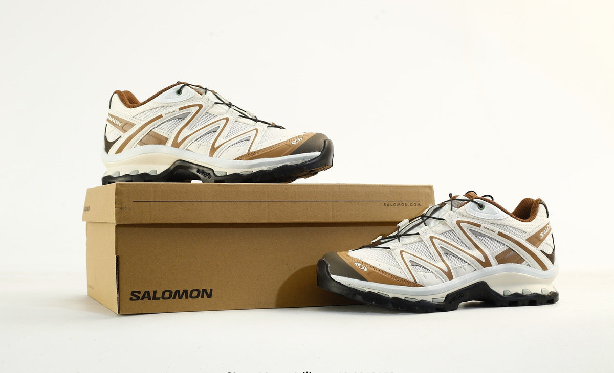 Salomon XT QUEST Trail Hiking Shoes "White Brown"- outdoor hiking shoes/Women's Shoe Sale / Men's Shoe Sale