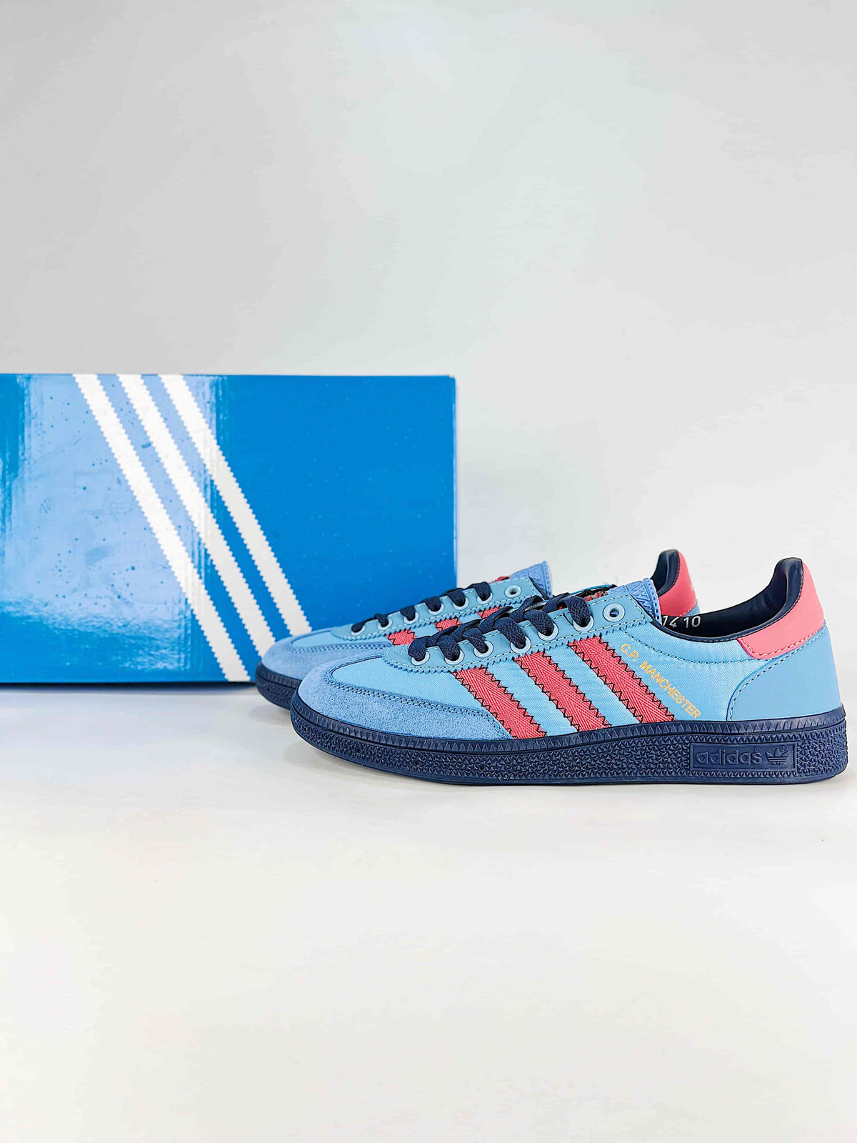 C.P. Company x Adidas Originals GT Manchester SPZL "Light Blue Bright Red" Sneakers-Classic sneakers，Adidas Women's Shoe Sale / Men's Shoe Sale