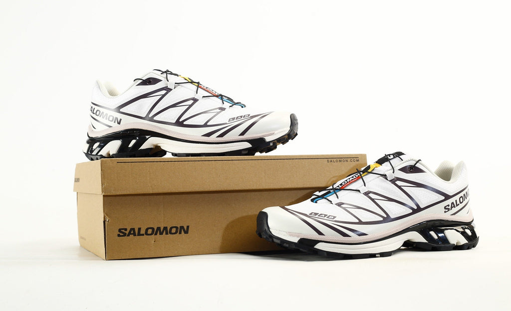 Salomon S-LAB XT-6 Men Women Outdoor Trail Running Shoes "White Dark Purple"