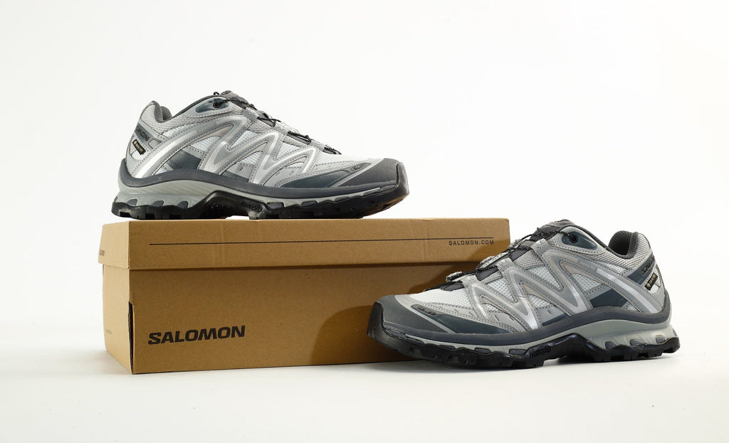 Salomon XT-Quest GORE-TEX Waterproof Trail Running & Hiking Shoes, “Light Gray/Black”