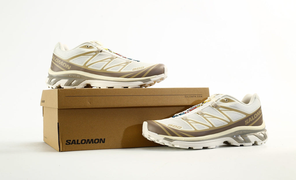 Salomon S-LAB XT-6 Men's Trail Running Hiking Shoes "Cream Khaki Brown"- outdoor hiking shoes/Women's Shoe Sale / Men's Shoe Sale