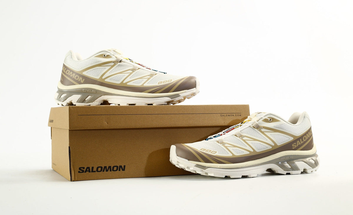 Salomon S-LAB XT-6 Men's Trail Running Hiking Shoes "Cream Khaki Brown"- outdoor hiking shoes/Women's Shoe Sale / Men's Shoe Sale